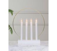 LED Arcata Luci Lucido Rotondo Bianco 4 X 3W E10 Candele Extra Warm Interruttore