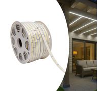 LED ATOMANT 10 Metri Striscia LED COB 220V, Luce Esterno 10W/m, IP67 Impermeabile, Bianco Neutro (4500K) 950LM/m, Taglio 16,5cm, Uso Diretto Senza Trasformatore, Con Spina Inclusa