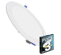LED ATOMANT 3x Downlight LED Incasso Foro 200mm 20W Bianco Freddo