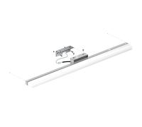 LED ATOMANT applique bagno 16W/10W, 60/40 cm, cromo, 6500K, bianco freddo, 1600/1000 lm, luce specchio moderna, elegante, minimalista, facile installazione, ideale per bagni, trucco