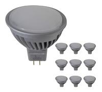 LED ATOMANT Confezione da 10 Lampadina LED MR16 12V/24V 7W Regolabile, Colore Bianco Neutro (4500K), 600 Lumen, Angolo di Apertura di 38 gradi