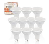 LED ATOMANT Confezione da 10 Lampadine LED GU10 8W, Colore Bianco Neutro (4500K), 800 Lumen, Equivalente a 80W Tradizionale