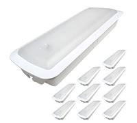 LED ATOMANT Confezione da 10 Luci di Emergenza da Incasso o a Superficie LED con Autotest, 3 Ore di Autonomia, 2 Funzioni: Non Permanente 3W 200 Lumen, Permanente 7W 600 Lumen