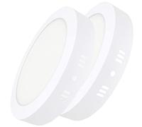 LED ATOMANT Confezione da 2 Plafoniera LED da Soffitto Rotonda 220mm, 28W, Colore Neutro Freddo (4500K), 2500 Lumens, Driver incluso