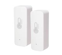 LED ATOMANT Confezione da 2 Termometro Igrometro Sensore di Temperatura e Umidita WIFI, Uso per Interni ed Esterni, Controllo tramite App Smart Life, Compatibile con Alexa e Google Home