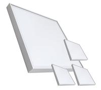 LED ATOMANT Confezione da 4 Kit Cornice per Montaggio a Soffito + Pannello LED 60x60cm 48W, CCT (Selettore di Colore Bianco Caldo, Neutro e Freddo), 5000 Lumen, Driver incluso