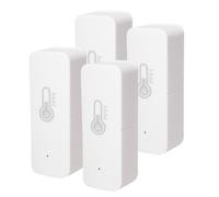 LED ATOMANT Confezione da 4 Termometro Igrometro Sensore di Temperatura e Umidita WIFI, Uso per Interni ed Esterni, Controllo tramite App Smart Life, Compatibile con Alexa e Google Home