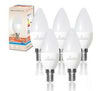 LED ATOMANT Confezione da 5 Lampadina LED E14 Candela C37 9W, Colore Bianco Neutro, 950 Lumen, Attacco sottile, Equivalente a quello tradizionale da 80W