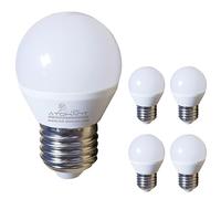 LED ATOMANT Confezione da 5 Lampadine LED G45 7W, Attaco E27, Colore Bianco Caldo (3000K), 630 Lumen