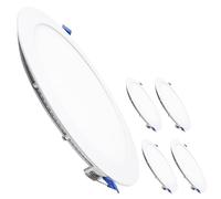 LED ATOMANT Confezione da 5 Pannello LED Downlight da Incasso Rotondo Piato 20W 225mm CCT, Con Selettore di Colore (Bianco Caldo, Neutro e Freddo)