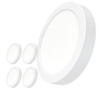 LED ATOMANT Confezione de 5 Plafoniera LED da Soffitto Rotonda 210mm 20W, Colore Bianco Caldo (3000K), 1800 Lumens, Driver incluso