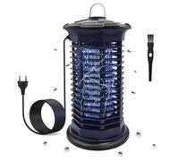 LED ATOMANT Lampada Antizanzare Elettrica 11W, 1000V Alta Tensione, UVA, Copertura 35m², Griglia Sicura, Interruttore, Appendibile, Vaschetta e Pennello, Anti Zanzare Interno/Esterno