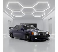 LED ATOMANT Luce LED Esagonale 168W 18000LM 6500K IP44 per Officina, Garage o Palestra, Alta Luminosità e Montaggio Facile