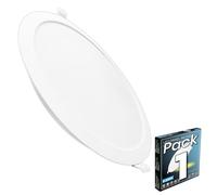 LED ATOMANT Pannello LED Downlight da Incasso Rotondo 220mm 18W, Colore Bianco Freddo (6500K), Taglio 190mm, 1650 Lumen, Driver integrato, Per Soffitto Cucina Bagno