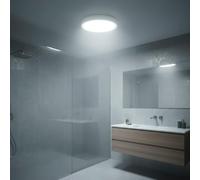 LED ATOMANT Plafoniera LED Superficie rotonda 225mm, 18W, Colore bianco freddo (6500K), 1650 Lumen, Driver integrato, Per soffitto Cucina Bagno