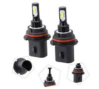 LED Auto Fari Singolo Fascio 2Pcs 50000hrs Alluminio Calore Dissipazione Di