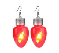 Led Babbo Natale Renne Snowman Tree Natale Shining Shingle Oreces Light Up Party Christmas Bombons Gioielli Per Le Vacanze Glowing Orecchini Per Donne Uomini