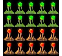 LED Badminton,20 Pezzi Volani da Badminton LED,Palline da Badminton LED,Luminoso Badminton LED,Palline da Badminton A LED per Interni,Esercizio,Esterni,Sport