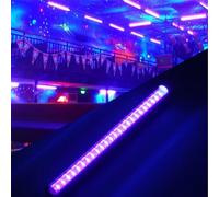 LED Barra Luce Nera - Tubo di Luce Nera UV per Feste Fluorescenti | Barra Illuminazione 30 Cm Per Feste Halloween Poster Fluorescenti Camera Giochi Trucco Corpo Palco