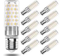 LED Bianco Feddo 6000K 7W, Lampade e27 a bulbo, lampadine Edison a vite e27 LED a risparmio energetico sostituiscono 60W - 80W a incandescenza, AC 175V-265V, 760LM, non dimmerabile, 10Pack