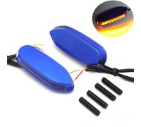 LED Blu Specchio Blocco Spento Base Piastra Per Suzuki 05-08 GSXR1000 06-12