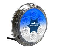LED BLUEFIN Luce LED subacquea Piranha P12 SM, 12/24V, 7250 lum., doppio blu...