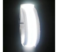 LED Braccialetto Ricaricabile con 3 modalità di Illuminazione, Bracciale LED di Ricarica USB, LED Bracciale LED Bande Catarifrangenti per Running Ciclismo Correre Bici Corsa Notturna (Bianco)