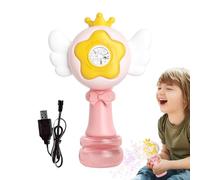 Led Bubble Blower Wand, Handheld Light-Up Bubble Maker Toy, Ergonomic Grip, 14x23cm, Bright Lights for Outdoor Fun at Beaches Parks Yards, Kids Party Entertainment Use Tool