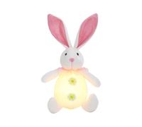 LED Bunny Doll Sleep Toy - Cuddly Light Up Plush Rabbit, Battery Powered Glow Stuffed Figure with Gentle Illumination | Cute Easter Decoration for Children Room, Baby Shower, Festival Celebration