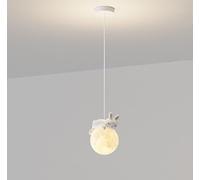 LED Camera da Letto Comodino Luna Lampada da Parete Corridoio Balcone Lampada A Sospensione Ristorante Camera da Letto Principale Piccola Lampada A Sospensione, Cool White(5500-7000k), A