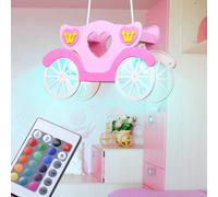 LED Camere Bambini Pendolo Luce Ragazza Principessa Cocchio RGB Telecomando [EEK: F]