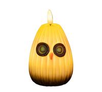 LED Candle, Owl Light, 2.83x2.83x3.82 inches, Faux Flame, Decorative Night Lamp, PVC Electronic Accent, Warm Glow Effect, White Color, Home Accessory for Kitchen, Reading Corner, Wedding, Desk