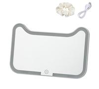 LED Car Mirror Vanity - 3 Light Modes,Touch Control Visor Vanity Mirror with Lights,Makeup Mirrors for Cars,Car Decorations Interior for Women (1pcs)