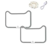 LED Car Mirror Vanity - 3 Light Modes,Touch Control Visor Vanity Mirror with Lights,Makeup Mirrors for Cars,Car Decorations Interior for Women (2pcs)