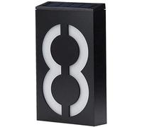 LED Casa solare numero di luce impermeabile, piastra numero di luce solare Wall Mount Indirizzo lampada segnale, LED illuminato su piastre all'aperto per la recinzione della porta (5)
