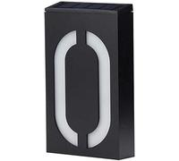 LED Casa solare numero di luce impermeabile, piastra numero di luce solare Wall Mount Indirizzo lampada segnale, LED illuminato su piastre all'aperto per la recinzione della porta (4)