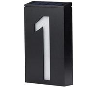 LED Casa solare numero di luce impermeabile, piastra numero di luce solare Wall Mount Indirizzo lampada segnale, LED illuminato su piastre all'aperto per la recinzione della porta (1)