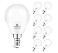 LED Ceiling Fan Light Bulbs 120V 60W Light Bulb Equivalent, Hansang E12 Candelabra Base LED Light Bulbs Natural White 4000K, 600LM E12 Small Base LED Light Bulbs for Ceiling Fans, Non-Dimmable, 8 Pack