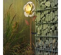LED Chiodi Lampada Fiore Ruggine Solare Plug-In Giardino Terrazzi Illuminazione