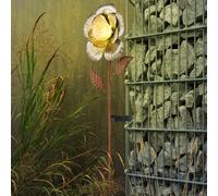 LED Chiodi Lampada Fiore Ruggine Solare Plug-In Giardino Terrazzi Illuminazione