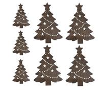 LED Christmas Tree Decor, Adds Warm Glow with Reindeer Light Decor, 7 pezzi | TITOLO DIFFERENTIATION 7-piece Wooden LED Reindeer Lights For Cabinets, Porch, Balcony, Patio And Door