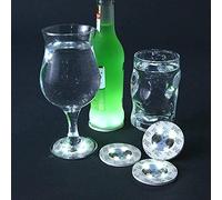 LED Coaster, LED Sottobicchieri Luci a LED per Bottiglie Luci Portabicchieri Luci a LED per Sottobicchieri Sottobicchieri Luminosi (Bianco, 9 Pezzi)