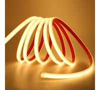 LED COB 220V con Cinta Adhesiva 240LEDs/m Impermeabile Luce di Cuerda Flexibile [EEK: A+++]