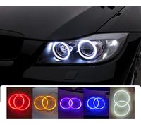 LED Cob Faro Anelli Halo Angel Eyes Xenon Universale Alta Potenza Luminoso
