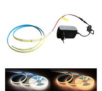 LED Cob Striscia 12V 24V 230V Luminose Bianco Caldo 2800K Autoadesivo [EEK: A+]