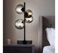 LED Comodino Lampada di Lettura Ess Camera Illuminazione Vetro Sfera Luce Nero [EEK: F]