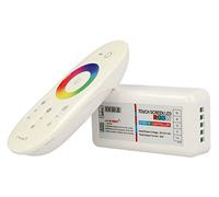 Led Controller Dimmer RGBW RGB+W 4 Canali Telecomando RF Touch 2,4G 12V 24V