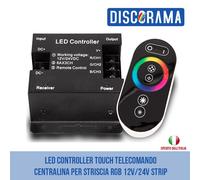LED CONTROLLER TOUCH TELECOMANDO CENTRALINA PER STRISCIA RGB 12V/24V STRIP