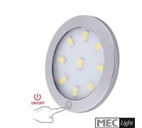 LED Costruzione Mobile Sottopensile Orbit XL -argento- Toccare Bianco Freddo