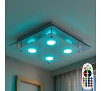 LED Cromo Coprire Lampada Salotto Dormire Camera RGB Regolatore Telecomando